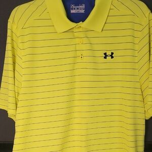 Under Armour Yellow Athletic Polo Shirt